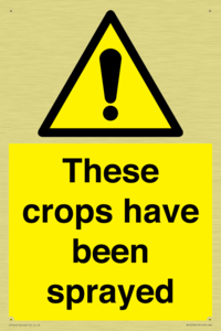These crops have been sprayed